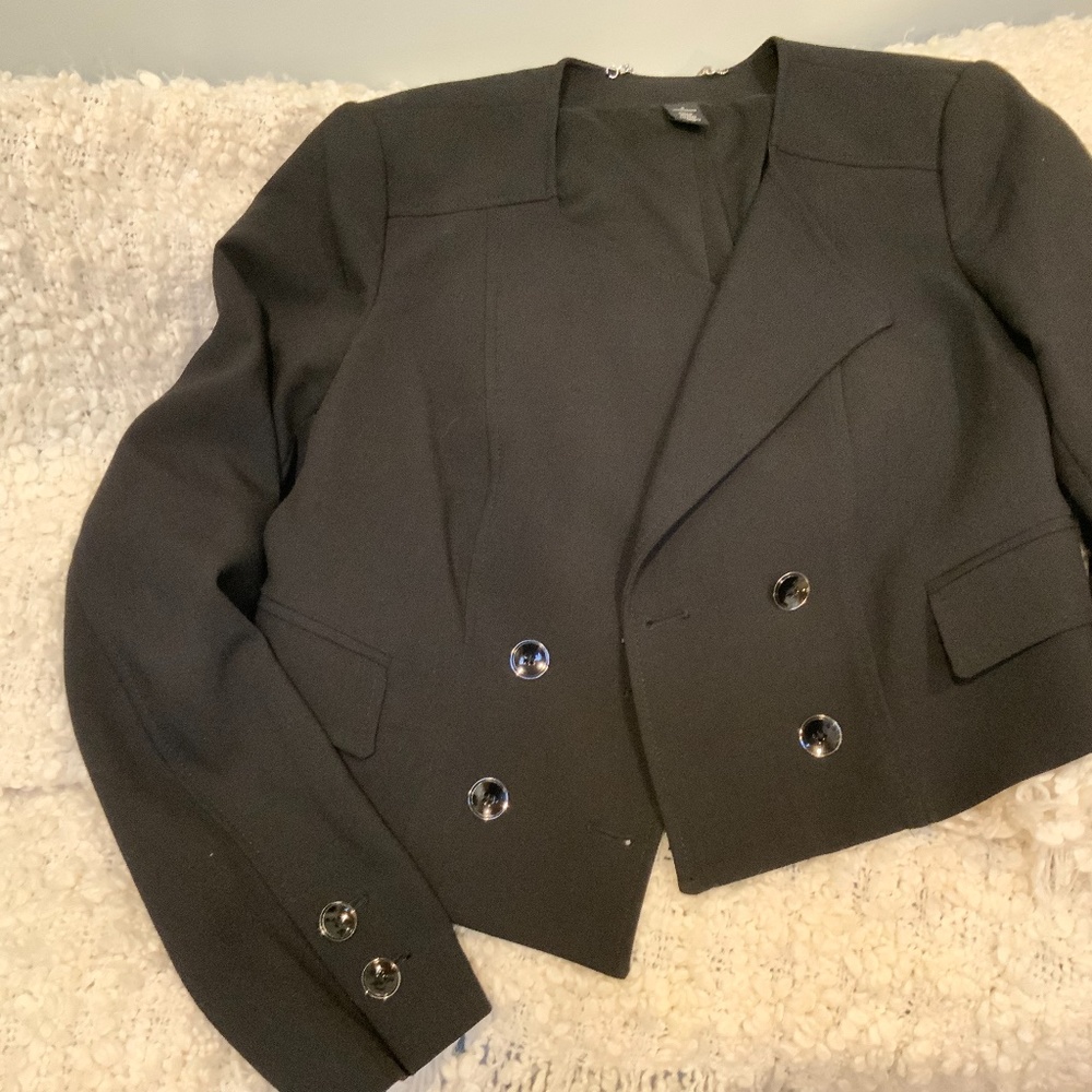 Cropped Double Breasted Jacket - image 1
